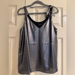 Krisa REVOLVE Silver Metallic Women's Top size XS NWTs